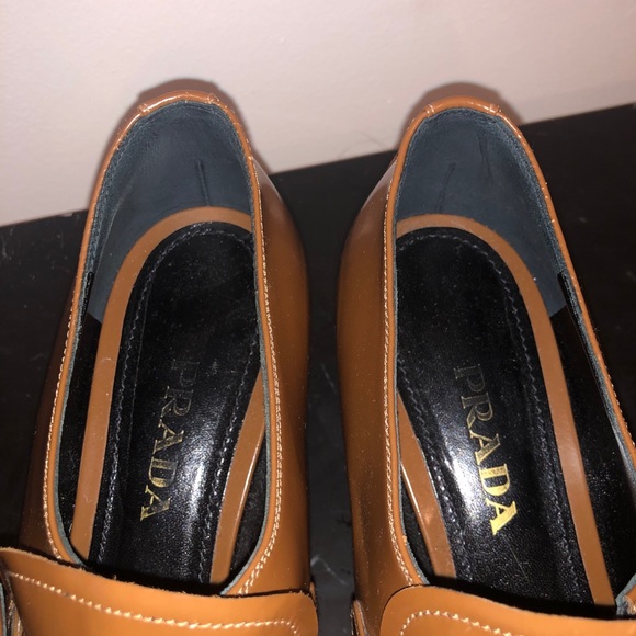 Prada Leather Buckle Block Heels - Picture 6 of 10